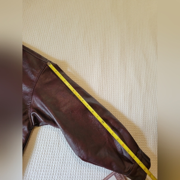 Miss Posh Women's Deep Burgundy Bomber Jacket - Picture 11 of 16